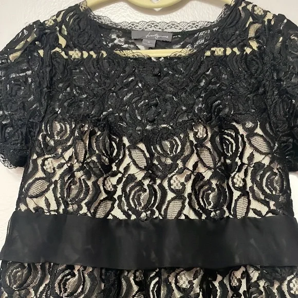 Pretty lace dress. Off white lining. Size small - Picture 2 of 5